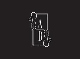 initialer ab logotyp ikon, lyx ab ba brev logotyp design för företag vektor