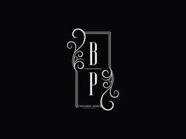 initialer bp logotyp bild, lyx bp pb brev logotyp design vektor
