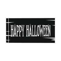 Schild Happy Halloween-Symbol vektor