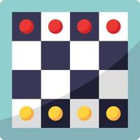 Brettspiel Schach spielen - flache Ikone vektor