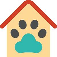 sällskapsdjur mart hus Tass veterinär - platt ikon vektor