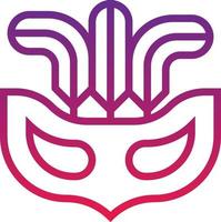 Maskerade-Maskenshow Karnevalszirkus - Verlaufssymbol vektor