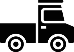 Pickup-Autotransport - solides Symbol vektor