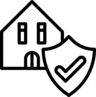 vakt hus skydd säkerhet säkra - översikt ikon vektor