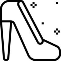 Schuhe mit hohen Absätzen - Gliederungssymbol vektor