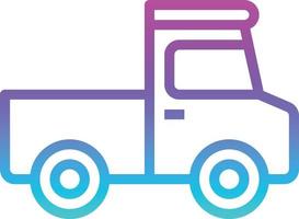 Pickup-Truck-Autotransport - Verlaufssymbol vektor