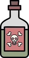 flaska av förgifta Färg ikon vektor
