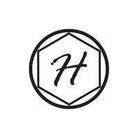 Buchstabe h Logo Symbol Vektor Design Vorlage Elemente
