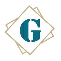 buchstabe g logo symbol designvorlagenelemente für ihre anwendung oder unternehmensidentität. vektor