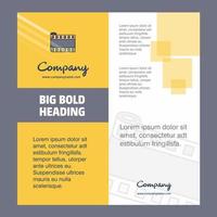 filma rulla företag broschyr titel sida design företag profil årlig Rapportera presentationer folder vektor bakgrund