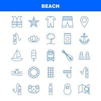 Strandliniensymbol für Webdruck und mobiles Uxui-Kit wie Shorts, Urlaub, Urlaub, Verschleiß, Schwimmbad, Meer, Instrument, Piktogramm, Vektor