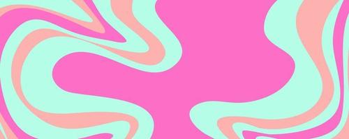 Wave y2k Hintergrund für Retro-Design. flüssiger grooviger marmorrosa hintergrund. lila y2k-Muster im modernen Stilrosa. psychedelische Retro-Wellentapete vektor