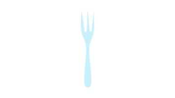 gaffel - en bestick redskap för äter platt vektor ikon för mat appar och webbplatser