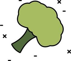 Brokkoli-Farbsymbol vektor