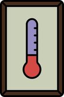 Symbol für die Farbe des Thermometers vektor