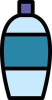 Flasche, Symbol für Wasserfarbe vektor