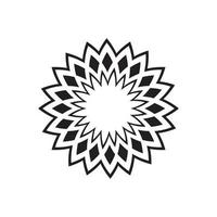 Kreismuster in Form von Mandala-Illustration vektor