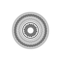 Kreismuster in Form von Mandala-Illustration vektor
