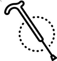 Liniensymbol für Stick vektor