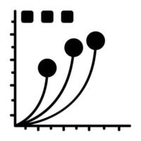 fylld design ikon av företag Diagram vektor