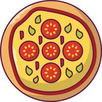 pizzavektorillustration auf einem hintergrund. hochwertige symbole. vektorikonen für konzept und grafikdesign. vektor