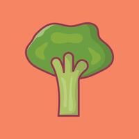 broccoli vektor illustration på en bakgrund. premium kvalitet symbols.vector ikoner för koncept och grafisk design.