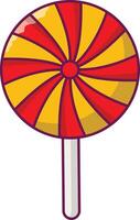 lollipop-vektorillustration auf einem hintergrund. hochwertige symbole. vektorikonen für konzept und grafikdesign. vektor