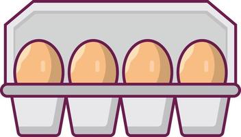 äggbricka vektor illustration på en bakgrund. premium kvalitet symbols.vector ikoner för koncept och grafisk design.