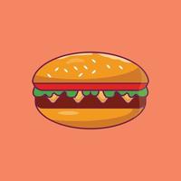 burgervektorillustration auf einem hintergrund. hochwertige symbole. vektorikonen für konzept und grafikdesign. vektor