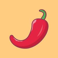 Paprika-Vektorillustration auf einem Hintergrund. Premium-Qualitätssymbole. Vektorsymbole für Konzept und Grafikdesign. vektor