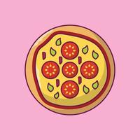 pizza vektor illustration på en bakgrund. premium kvalitet symbols.vector ikoner för koncept och grafisk design.