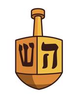 jewish dreidel leksak vektor