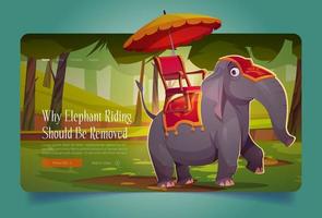 Varför elefant ridning skall vara tog bort landning vektor