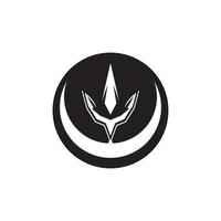 Dreizack Logo Vorlage Vektor-Symbol vektor