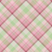 Nahtloses Muster in gemütlichen rosa und grünen Farben für Plaid, Stoff, Textil, Kleidung, Tischdecke und andere Dinge. Vektorbild. 2 vektor