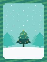 jul bakgrund med jul träd illustration.vector vektor
