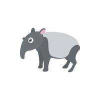 tapir ikon i tecknad serie stil vektor