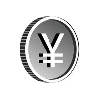 japanisches Yen-Währungssymbol, einfacher Stil vektor