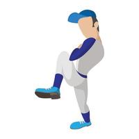 Baseball-Pitcher-Cartoon-Symbol vektor