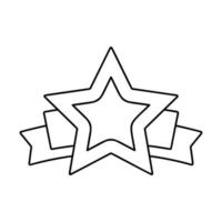 stjärna baner linje ikon vektor