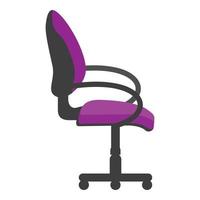 Beistelltisch Stuhl Symbol Cartoon Vektor. Vorderbüro vektor
