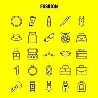 Fashion-Line-Icons für Infografiken Mobile Uxui-Kit und Druckdesign umfassen Jacke, Kleid, Tücher, T-Shirt, Hemd, Kleiderkollektion, modernes Infografik-Logo und Piktogramm-Vektor vektor