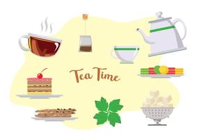 Hohe Tee-Zeit-Vektoren