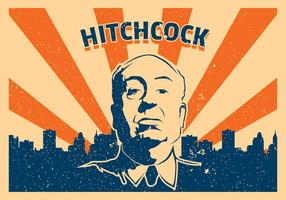 Hitchcock vintagegrunge Gratis Vector