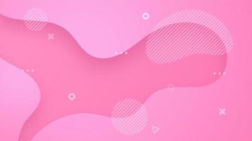 dynamisk gradient rosa flytande abstrakt bakgrund vektor