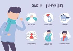 Covid 19 Pandemie Infografik vektor