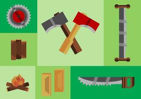 Freie Holz Logs Vector Pack