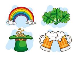 st. Patrick Icon Set vektor