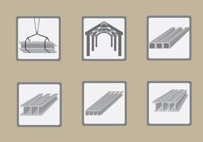 Stål balkkonstruktion illustration Vector