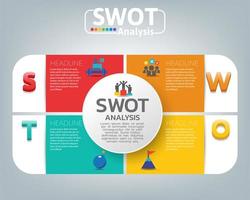 Swot-Analyse Business Infografik vektor